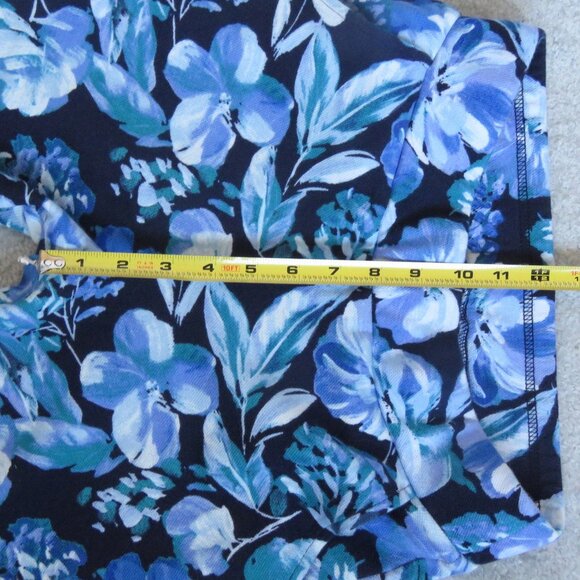 NWOT Belle by Kim Gravel Perfect Pique Fresh Picked Capri, Petite XXSP Twilight - Picture 10 of 15